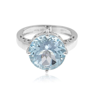 Anello in argento con Topazio Blu Cielo