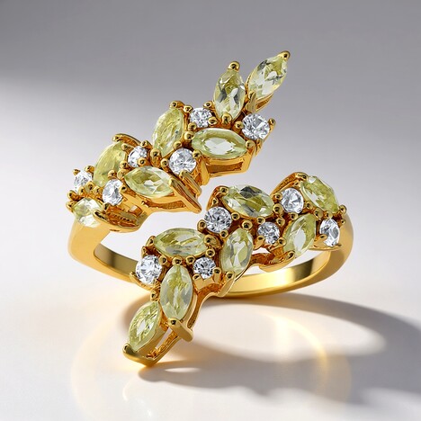 Anello in argento con Ametista Verde