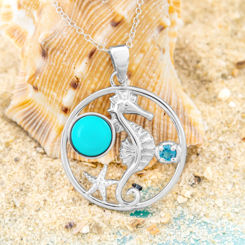 Collar en plata con Turquesa de Arizona