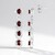 Boucles d'oreilles en argent et Grenat du Mozambique