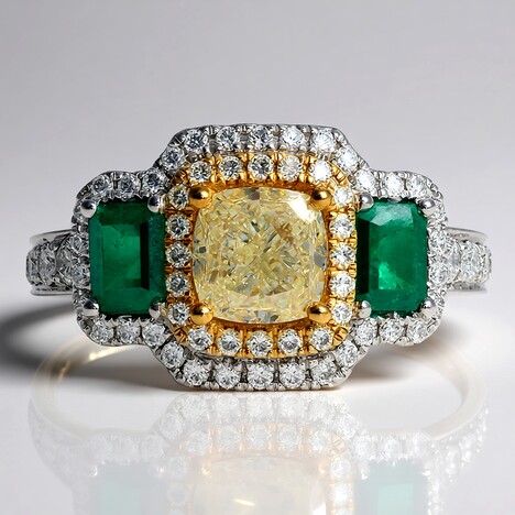 Anello in oro con Diamante Giallo SI2 (CIRARI)