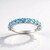 Anello in argento con Topazio Blu Cielo