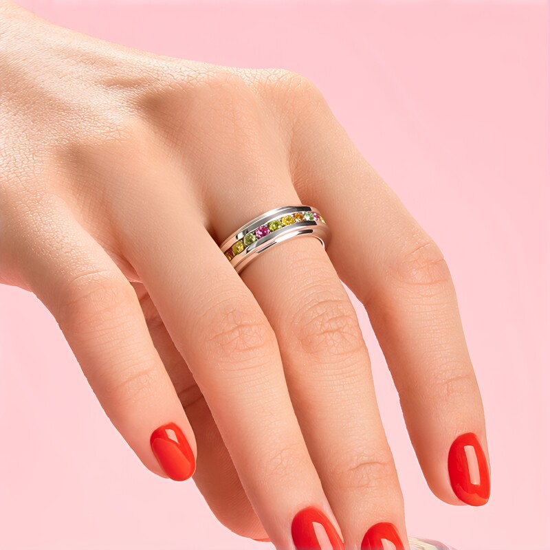 Bague en argent et Tourmaline (MONOSONO COLLECTION)