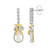 Pendientes en plata con Perla blanca de Mabe (Gems en Vogue)