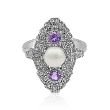 Freshwater pearl Silver Ring