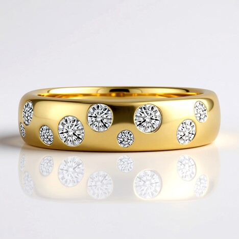 Anello in oro con Diamante SI1 (G) (Annette)