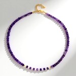 Collana in argento con Ametista Zambiana
