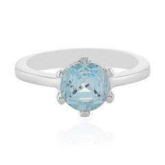 Bague en argent et Topaze bleu ciel