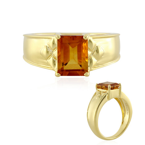 Madeira-Citrin-Silberring