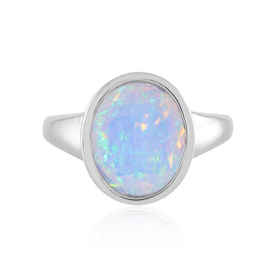 Bague en argent et Opale Welo
