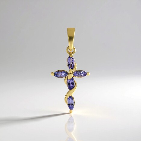 Ciondolo in argento con Tanzanite