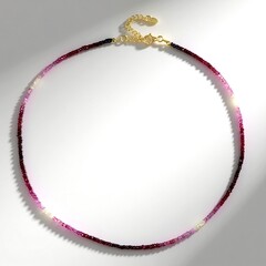 Collana in argento con Rubino Tanzania