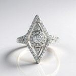 Anello in argento con Zircone