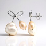 Orecchini in argento con Perla d'Acqua Dolce Bianca