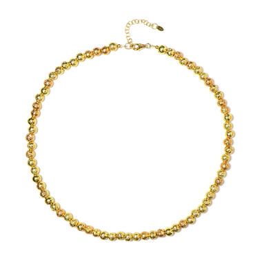 Goldene Lava-Silberhalskette