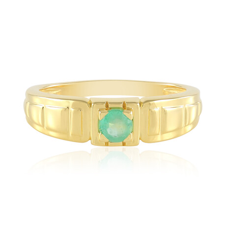 Russian Emerald Silver Ring