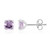 Amethyst-Silberohrringe
