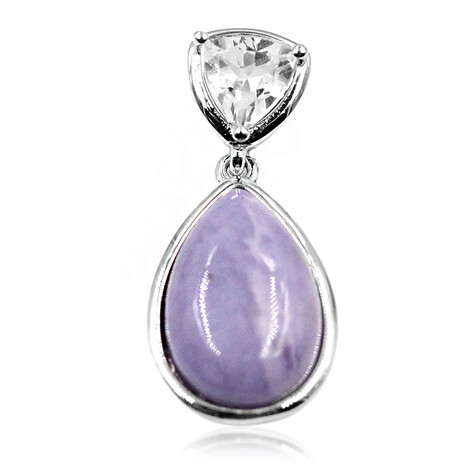 Ciondolo in argento con Fluorite opalizzata