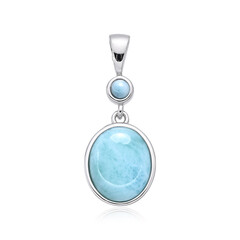 Larimar-Silberanhänger