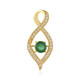 Pendentif en argent et Apatite verte
