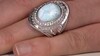 Anillo en plata con Larimar (Dallas Prince Designs)