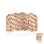 Gouden ring met SI1 Argyle Rose De France Diamanten (Annette)