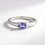 Bague en argent et Tanzanite