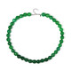 Collier en argent et Agate verte