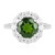 Russischer Diopsid-Silberring