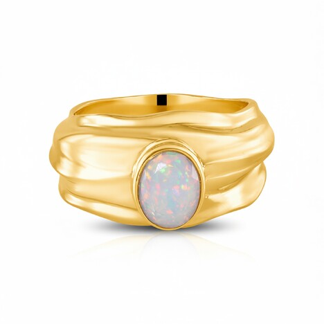 Anillo en plata con Ópalo de Welo (de Melo Essence)