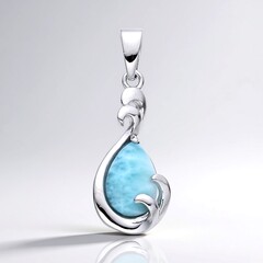 Ciondolo in argento con Larimar