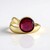 Anello in oro con Rubino del Madagascar (de Melo Gold)