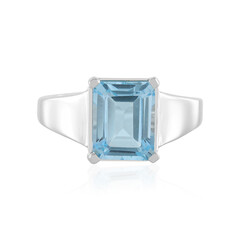 Anello in argento con Topazio Blu Cielo