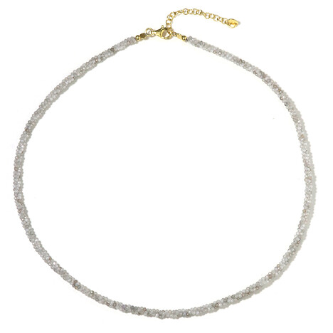 Zirkon-Silberhalskette