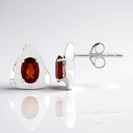 Boucles d'oreilles en argent et Citrine Madère (Pallanova)