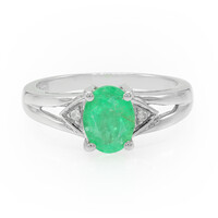 Bague en argent et Emeraude de Bahia