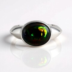 Anillo en plata con Ópalo de Mezezo (de Melo Essence)
