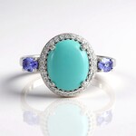 Bague en argent et Turquoise de Campitos (Faszination Türkis)