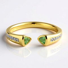 Anello in argento con Tsavorite della Tanzania (de Melo)