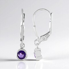 Orecchini in argento con Ametista Zambiana (de Melo)