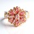 Anello in argento con Spinello Rosa (Gems en Vogue)
