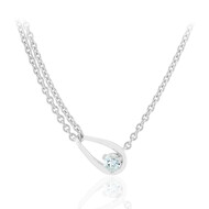 Amblygonit-Silbercollier