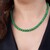 Collier en argent et Aventurine verte