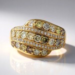 Anello in oro con Diamante Fancy SI2 (CIRARI)