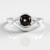 Anello in argento con Zaffiro Stellato Nero (de Melo Essence)