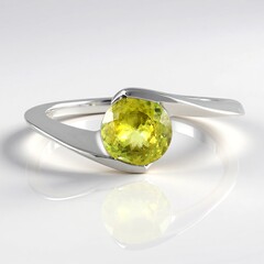 Anello in argento con Sfene