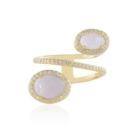 Bague en argent et Opale d'Australie