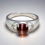 Anello in argento con Scapolite Occhio di Gatto