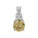 Pendentif en argent et Zircon jaune