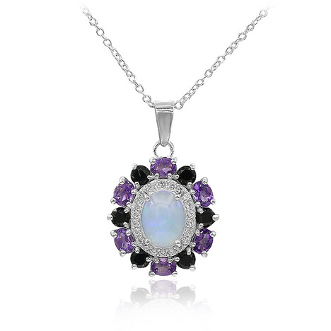 Collier en argent et Opale Welo
